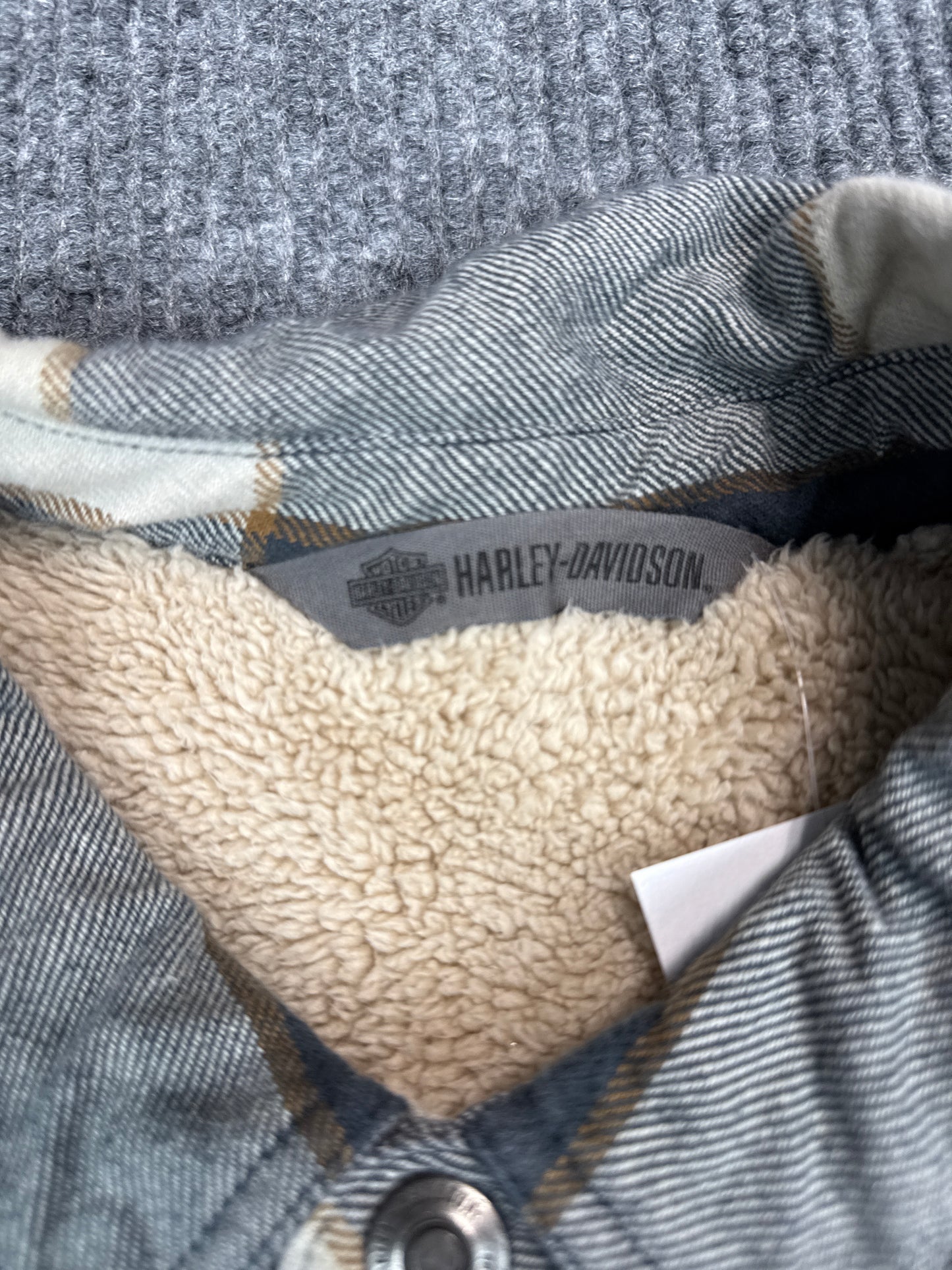 Harley-Davidson Sherpa-Lined Flannel Button-Up (2XL)