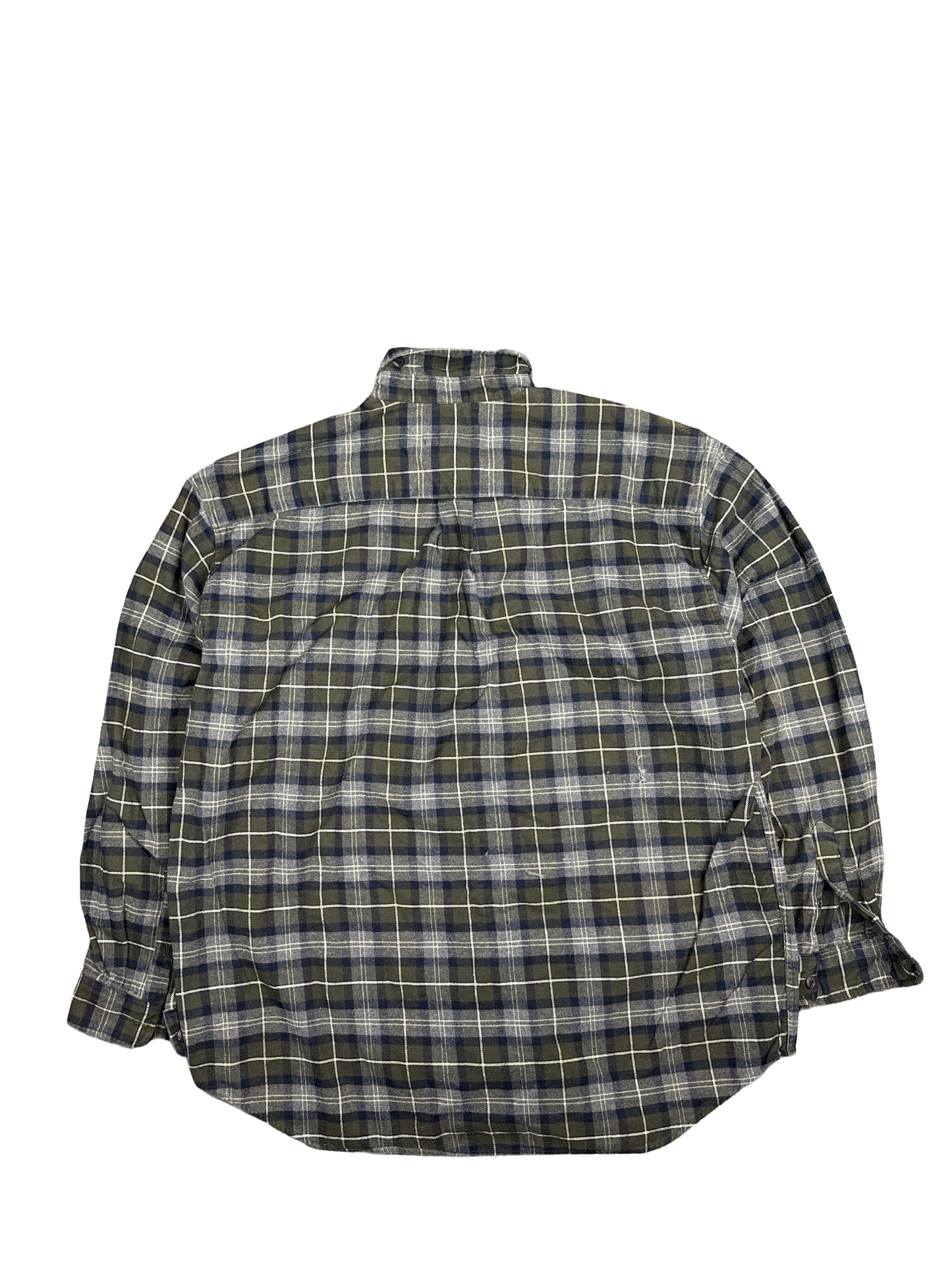 Eddie Bauer Plaid Flannel Button-Up Shirt (XL)