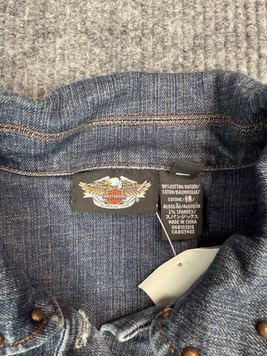 Harley-Davidson Studded Denim Jacket (L)