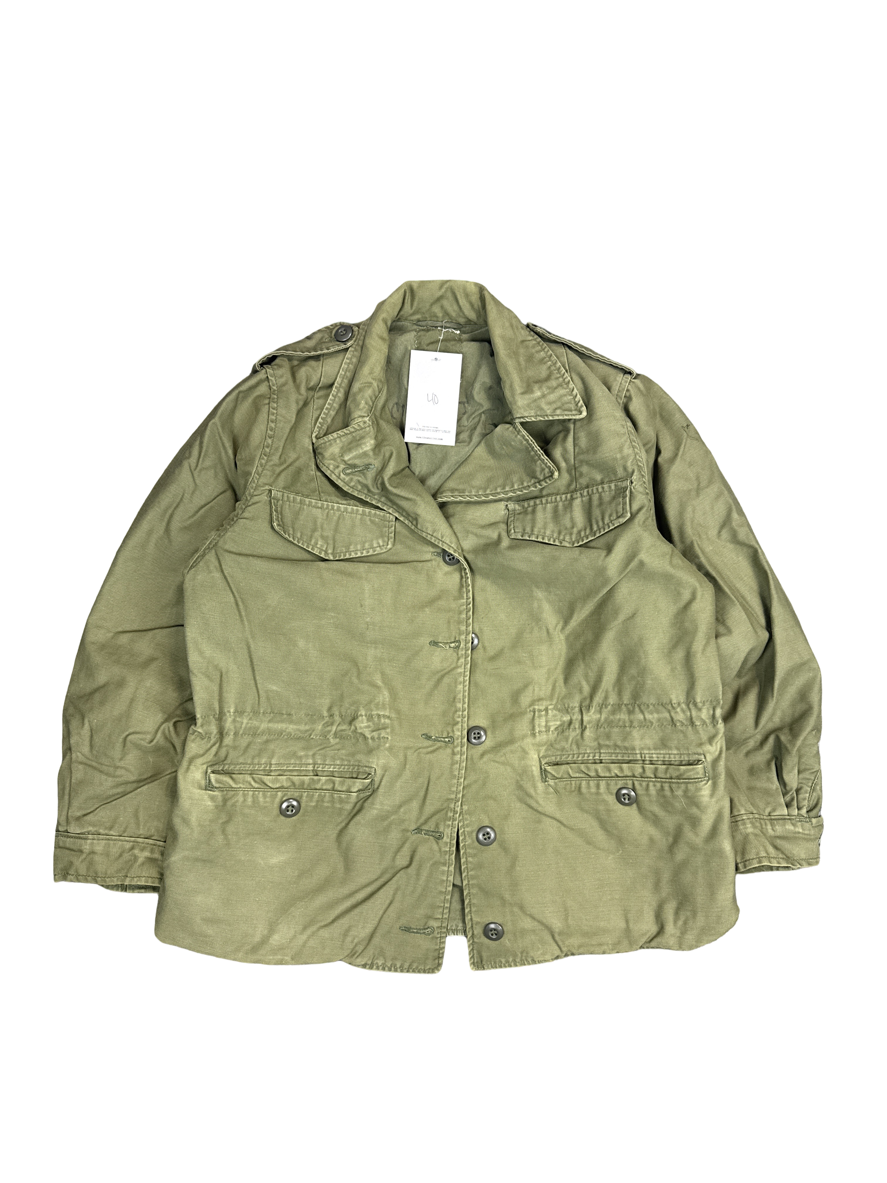 Olive Military Field Jacket (M)