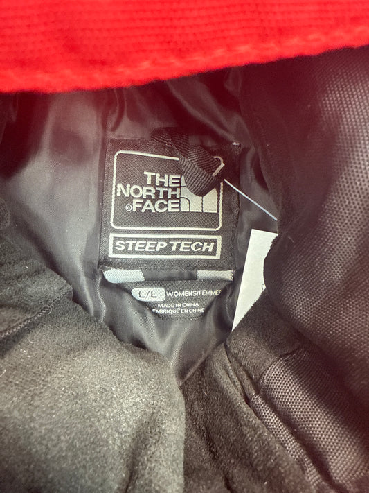 1990s The North Face Steep Tech Red/Black Hooded Jacket (L)
