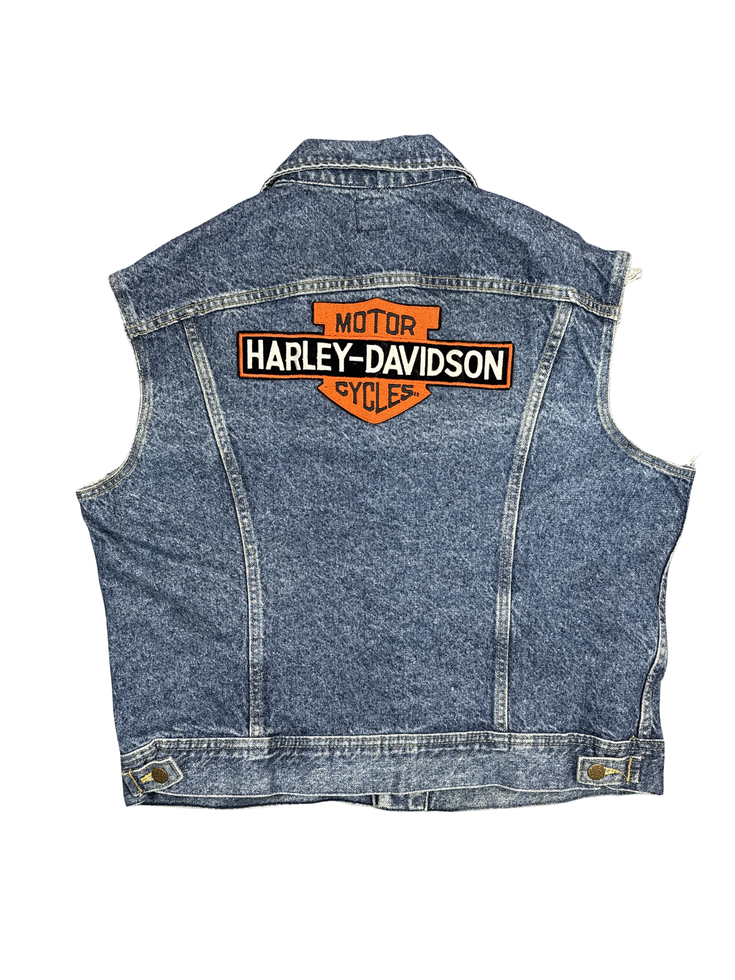 1980s Lee x Harley-Davidson Denim Vest (XL)