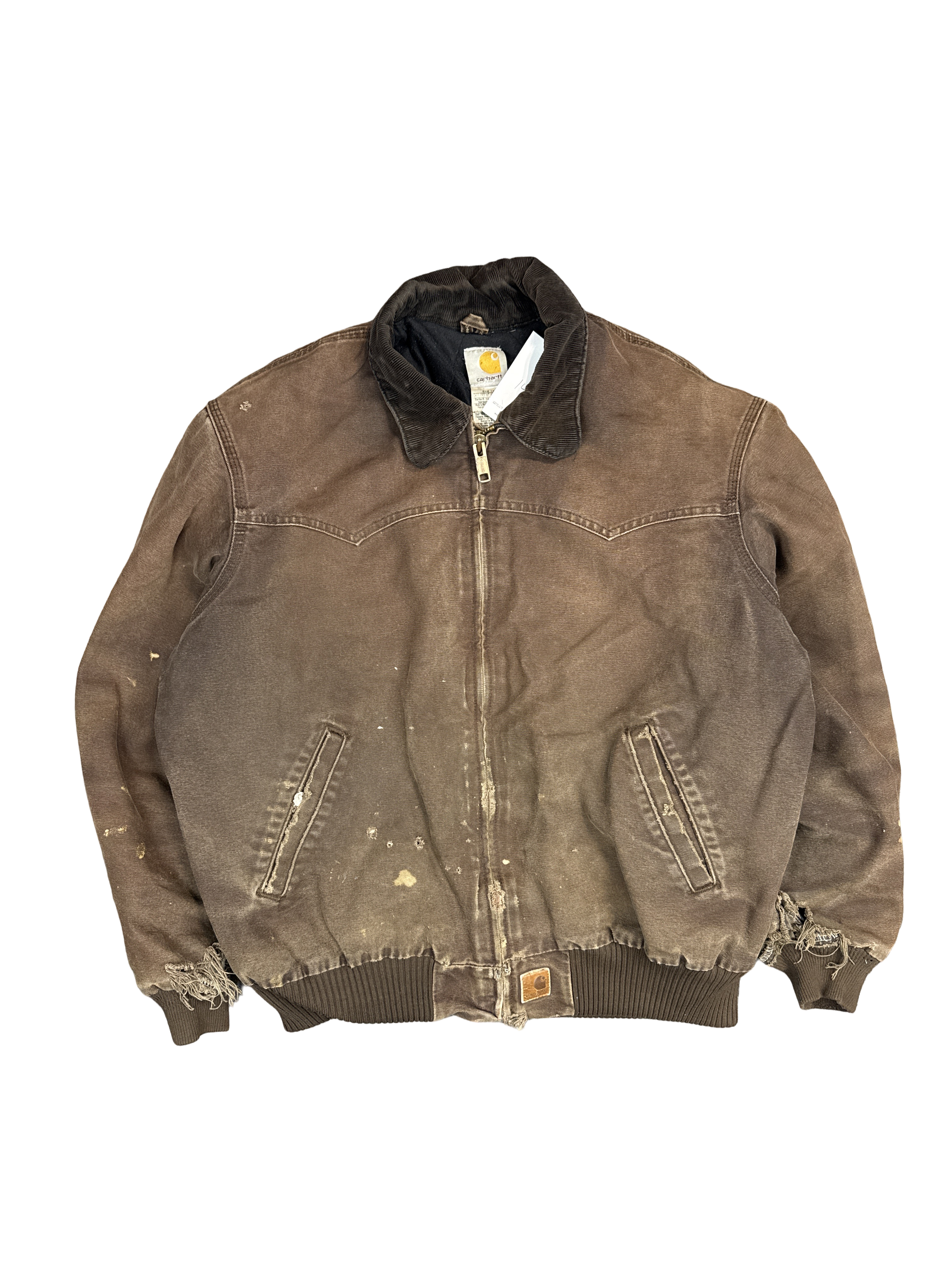 Carhartt Brown Duck Work Jacket (L)