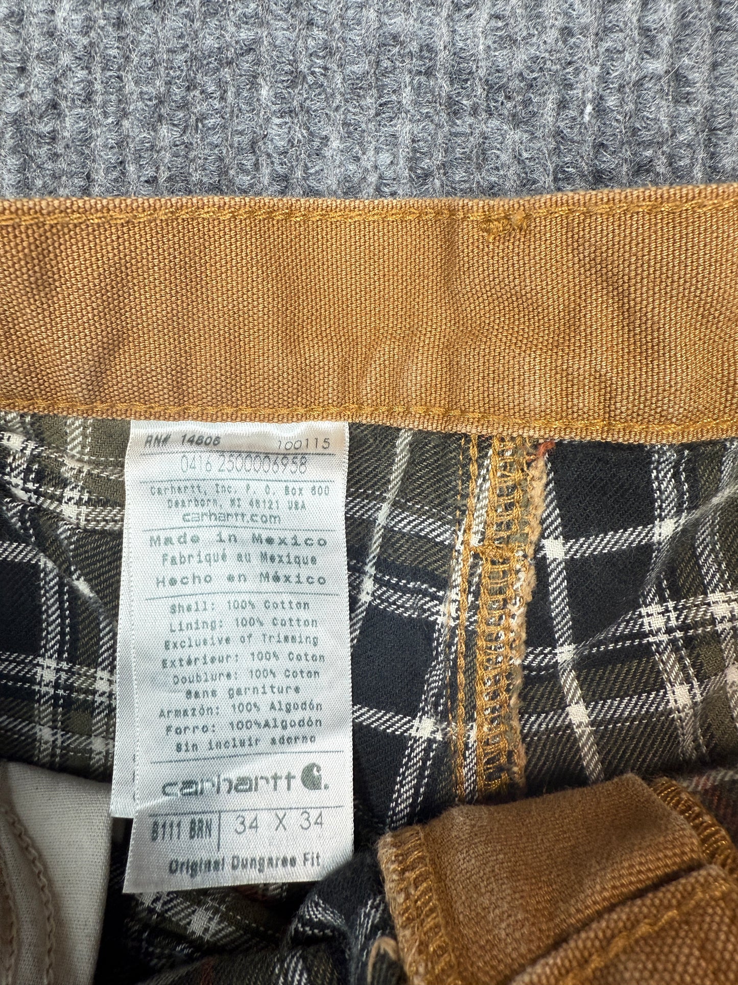 Carhartt Original Dungaree Fit Canvas Pants (34x34)