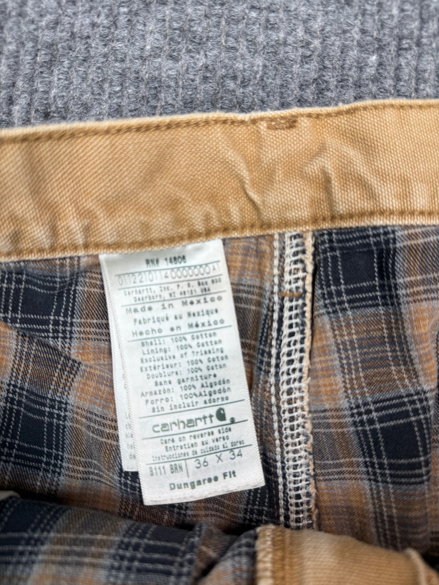 Carhartt Dungaree Fit Canvas Work Pants (36x34)