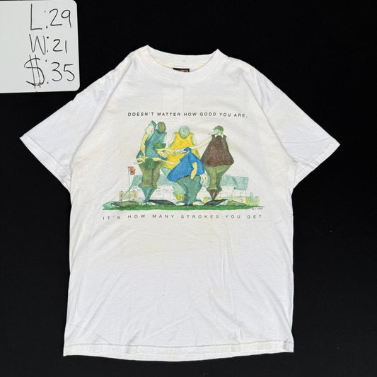 1990s Golf Humor Graphic Tee (L)