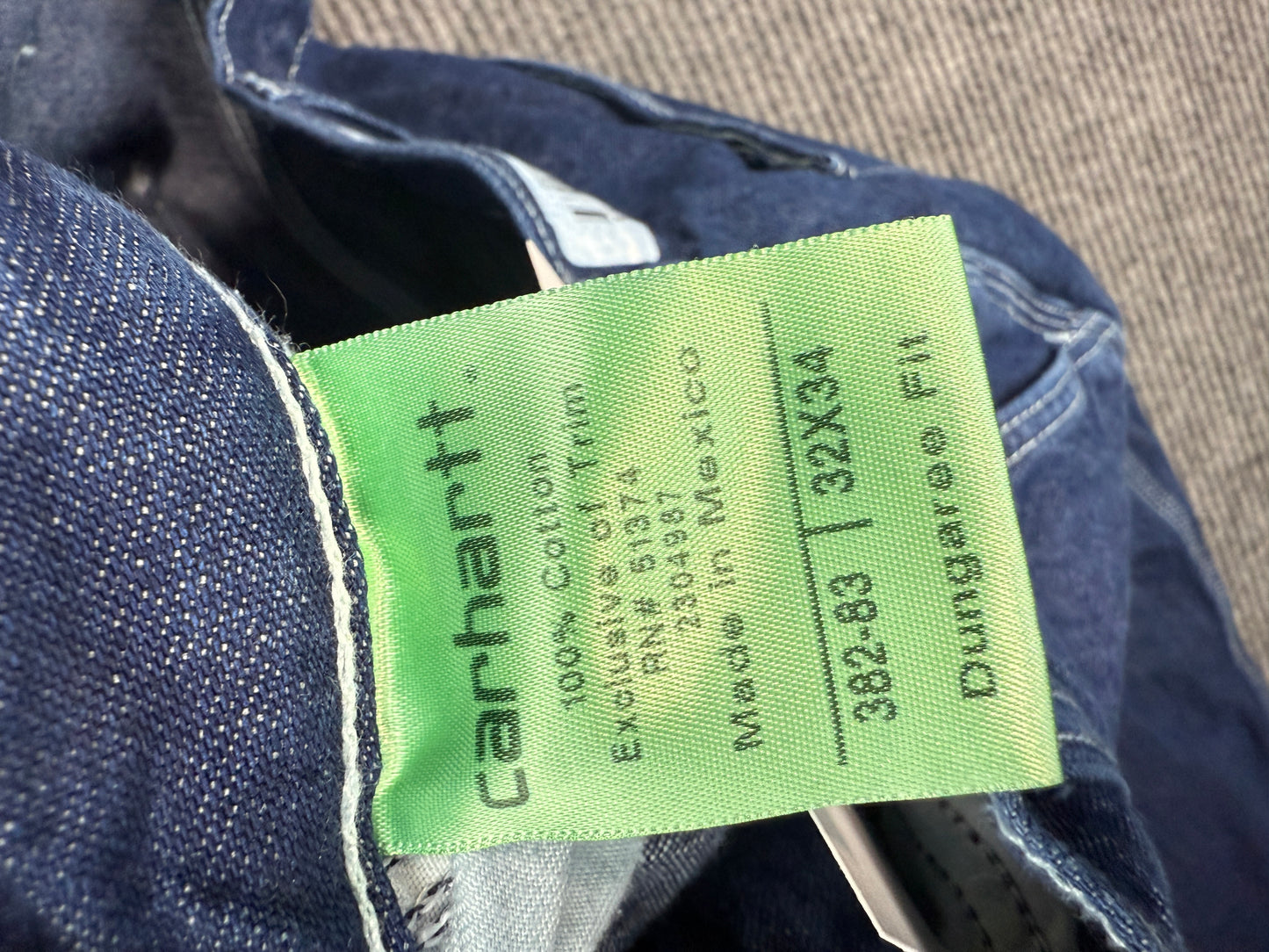 Carhartt Denim Dungaree Fit Jeans (32x34)