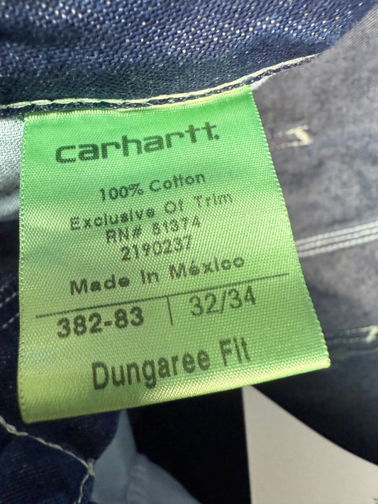 Carhartt Denim Dungaree Fit Work Pants (32x34)