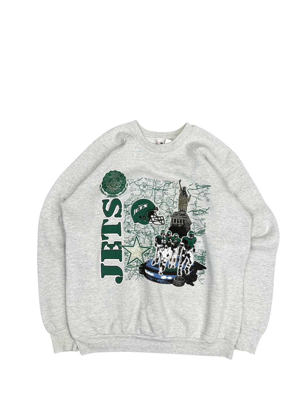 1990s New York Jets Football Graphic Sweatshirt (XL)
