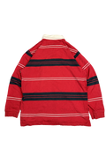 Chaps Ralph Lauren Red Striped Rugby Shirt (L)