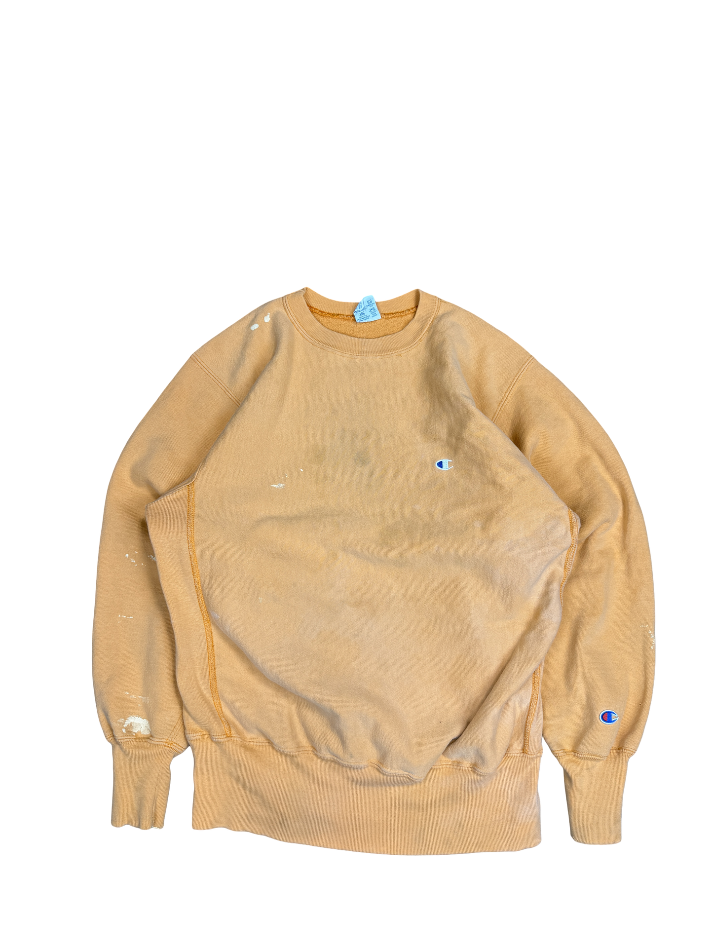 1990s Champion Reverse Weave Orange Sweatshirt (L)