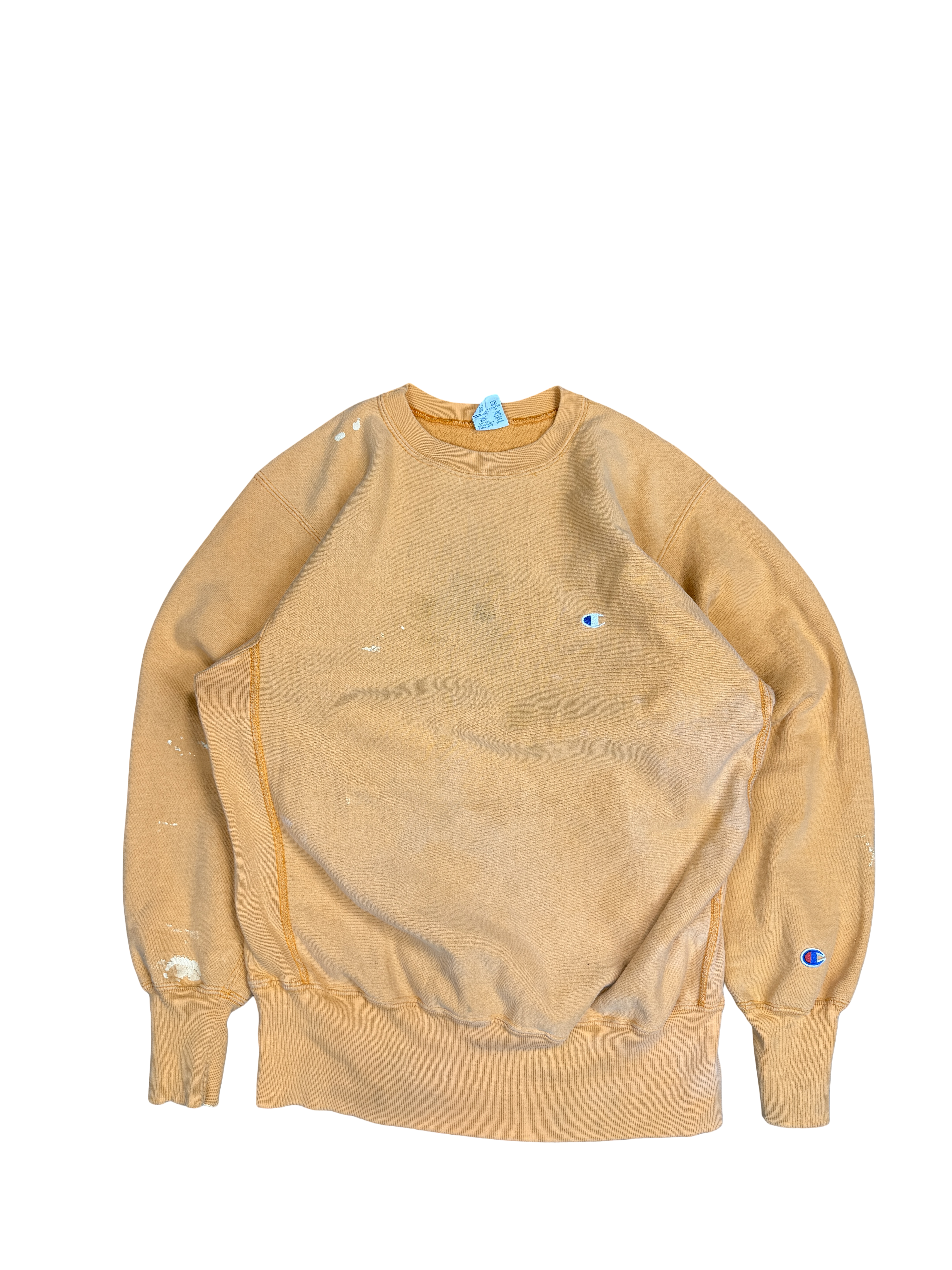 1990s Champion Reverse Weave Orange Sweatshirt (L)