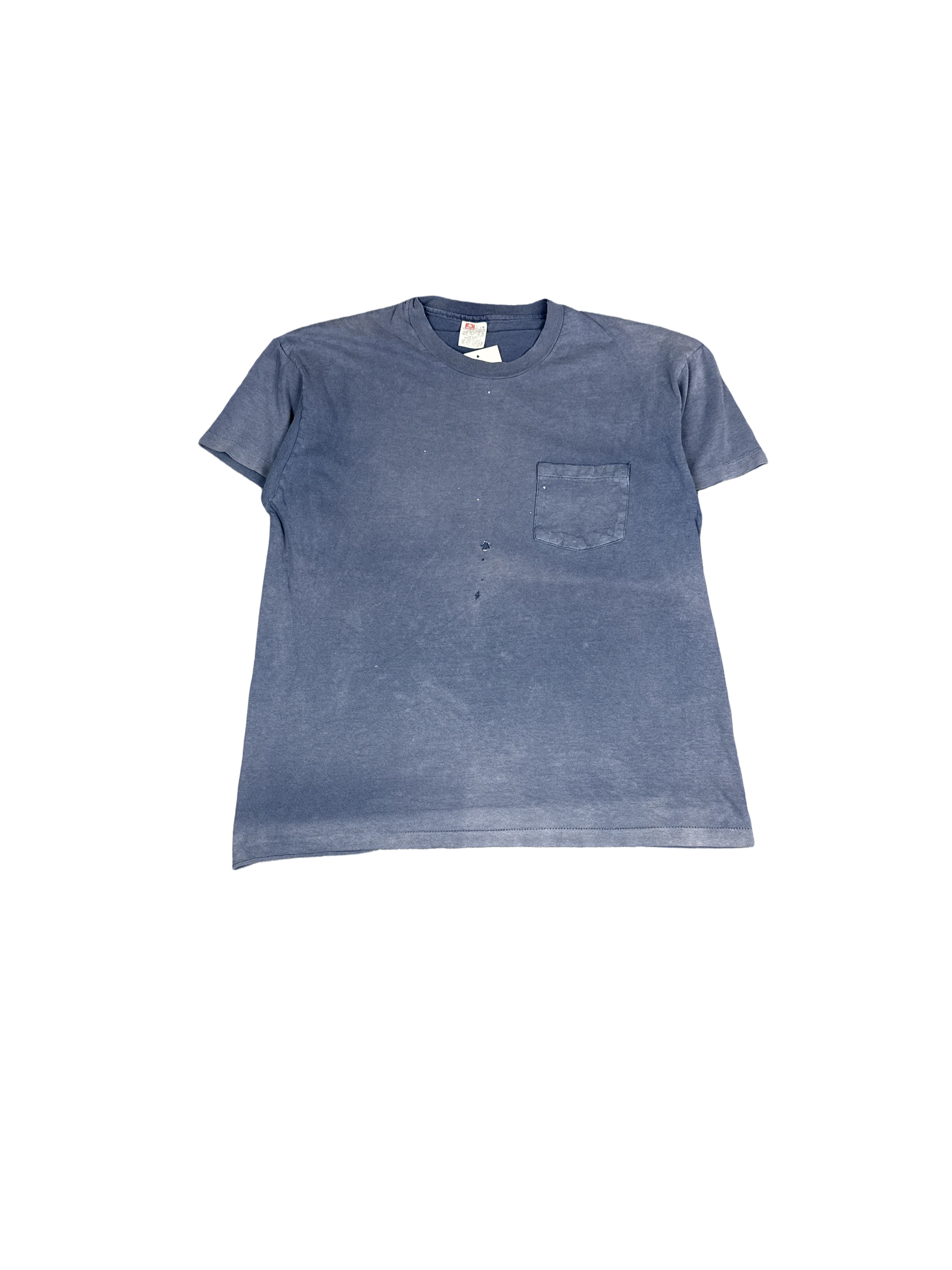 Hanes Blue Pocket T-Shirt (L)