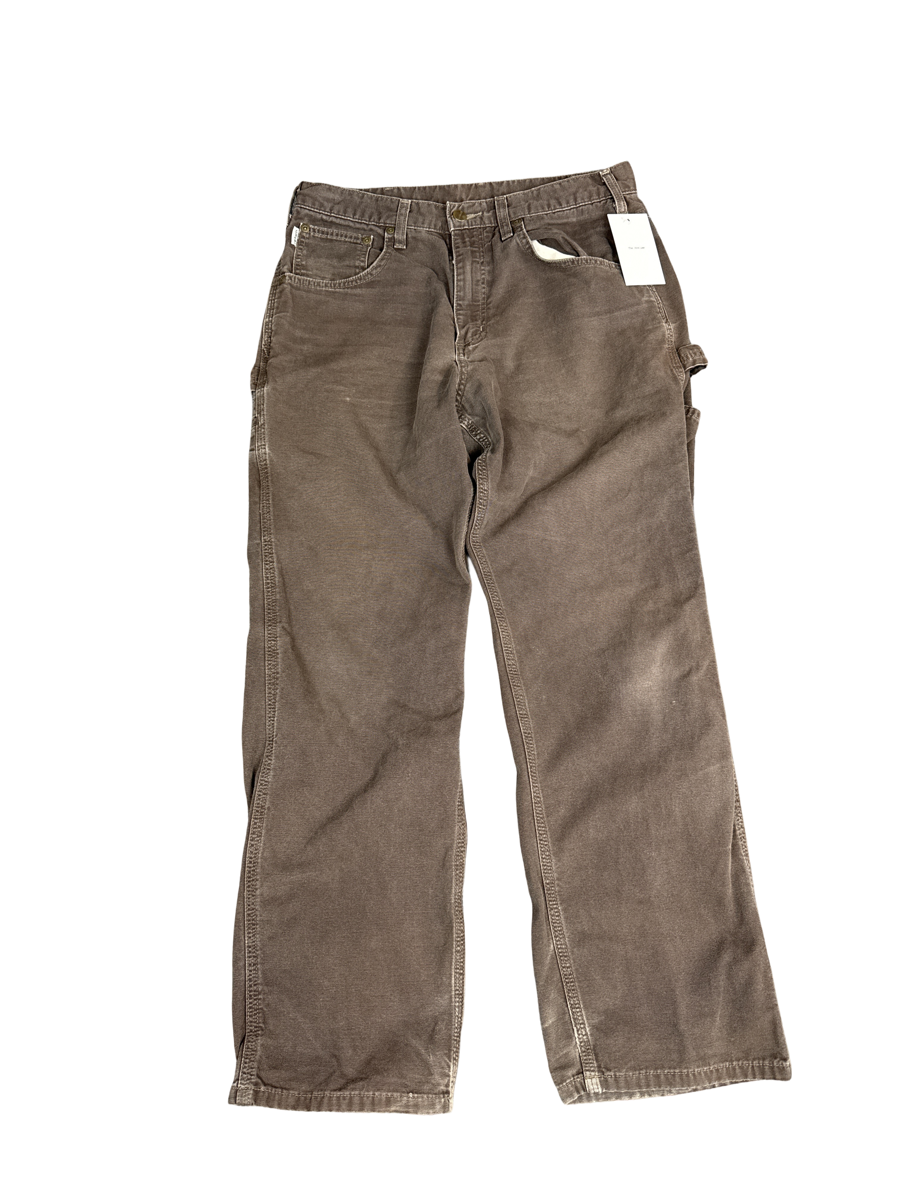 Carhartt Brown Loose Fit Work Pants (32x30)