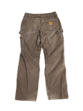 Carhartt Brown Loose Fit Work Pants (32x30)