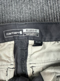 Carhartt Relaxed Fit Gray Work Pants (34x36)