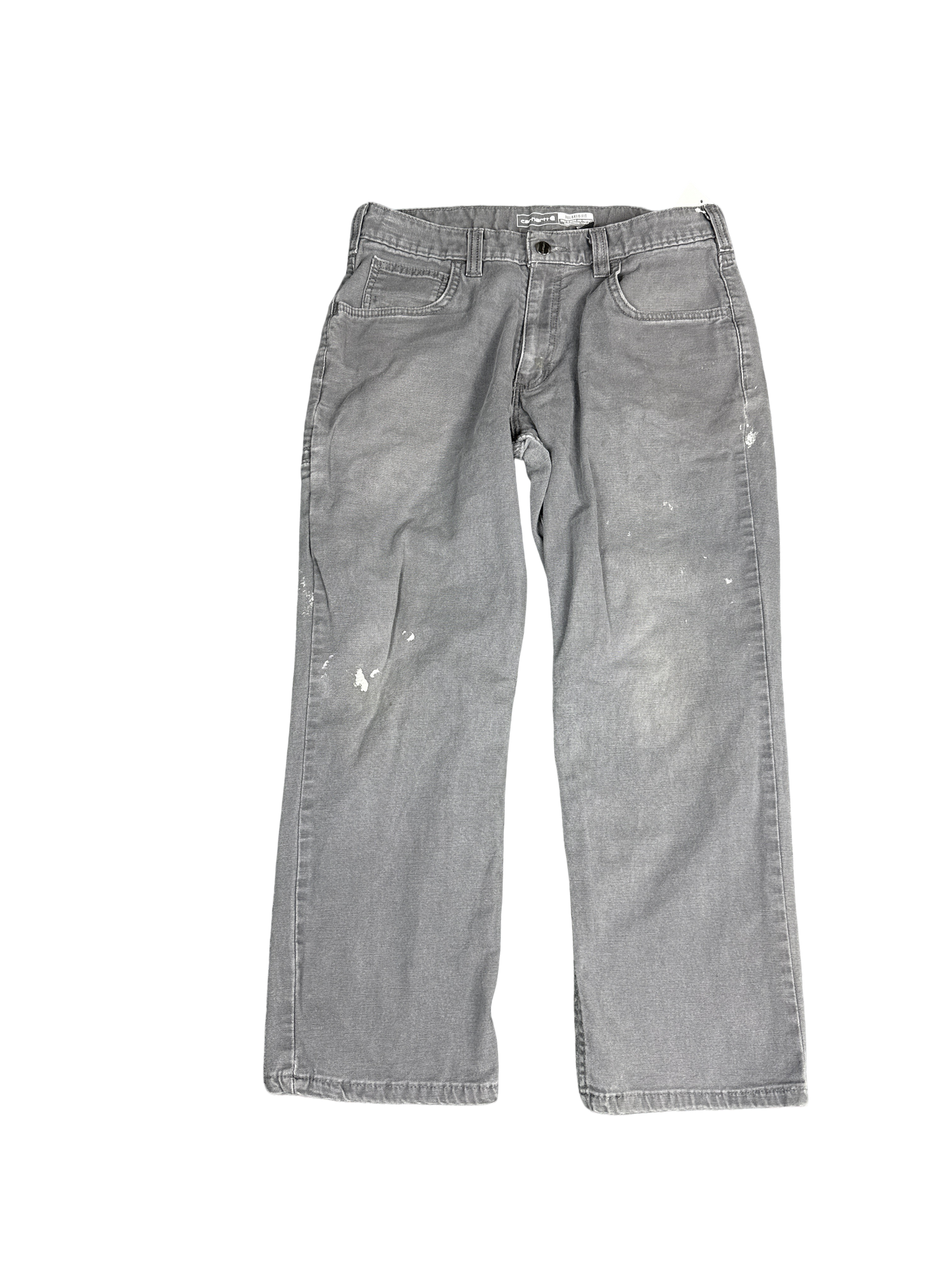 Carhartt Relaxed Fit Gray Work Pants (33x28)