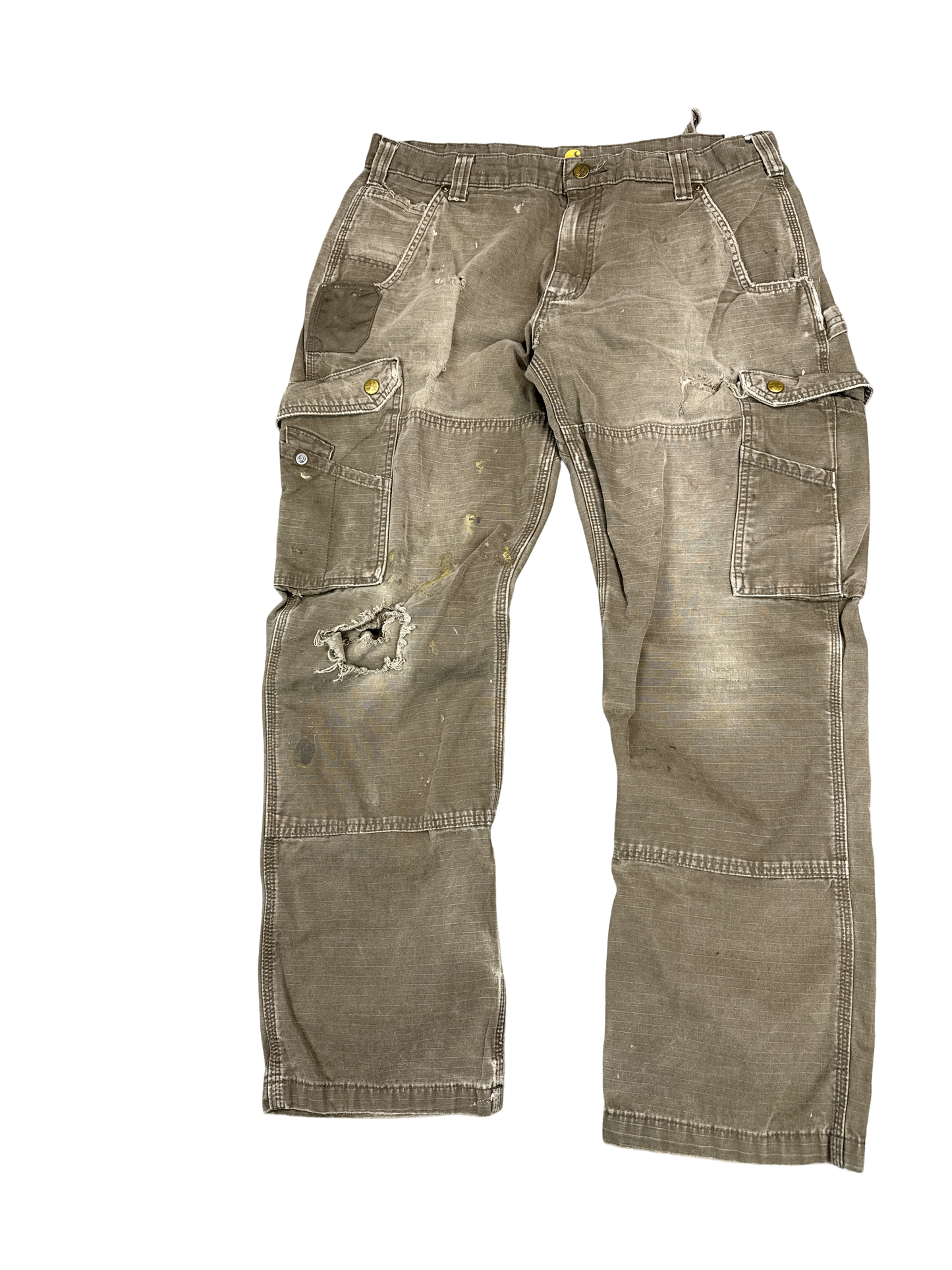 Carhartt Brown Double Knee Work Pants (36x32)