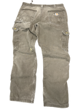 Carhartt Brown Double Knee Work Pants (36x32)