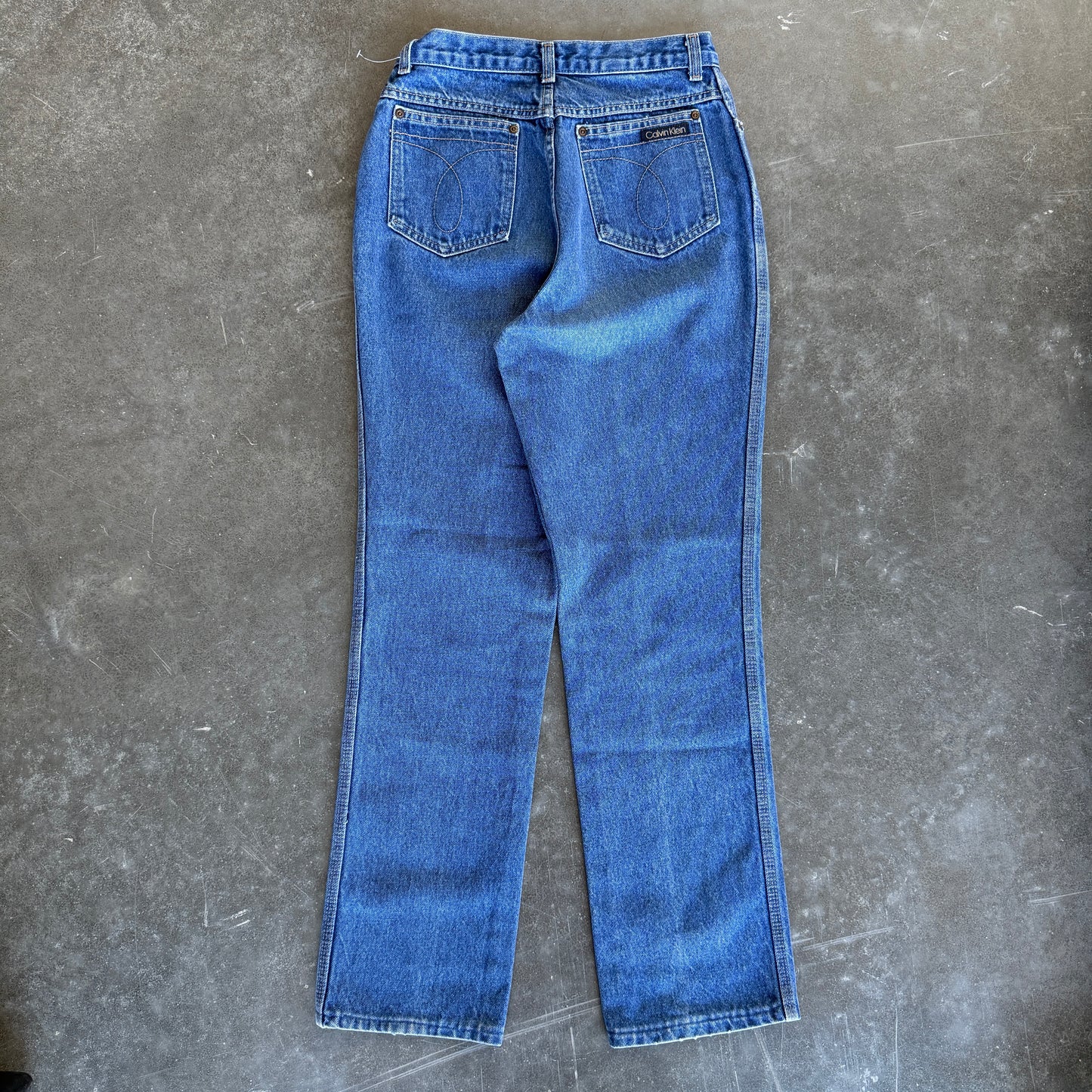 1990s Calvin Klein High-Rise Straight Leg Jeans