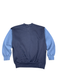 Two-Tone Crewneck Pullover Sweatshirt (M)