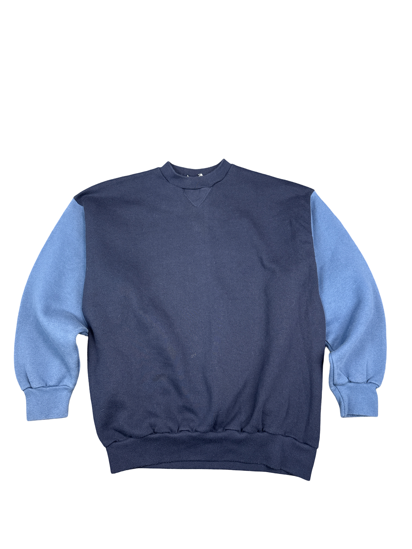 Two-Tone Crewneck Pullover Sweatshirt (M)