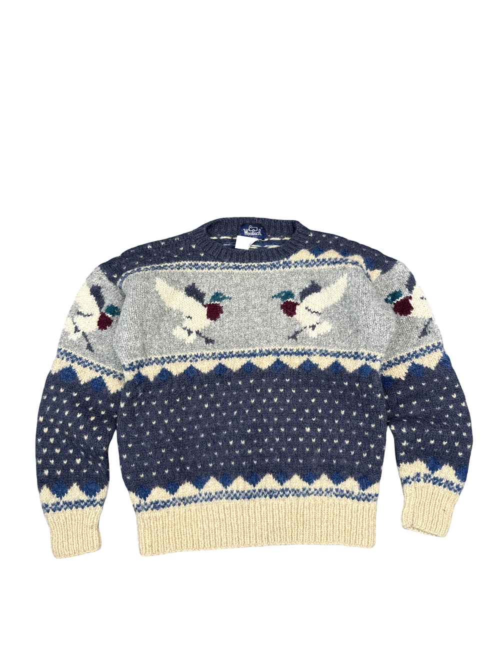 Woolrich Bird Pattern Wool Sweater (XL)