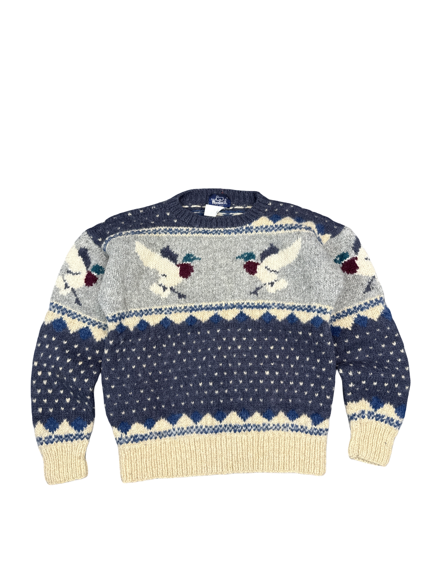 Woolrich Bird Pattern Wool Sweater (XL)