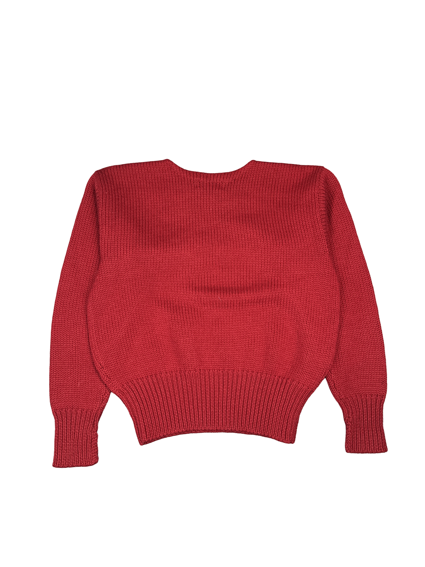 Polo Ralph Lauren Red Wool Crest Knit Sweater (L)