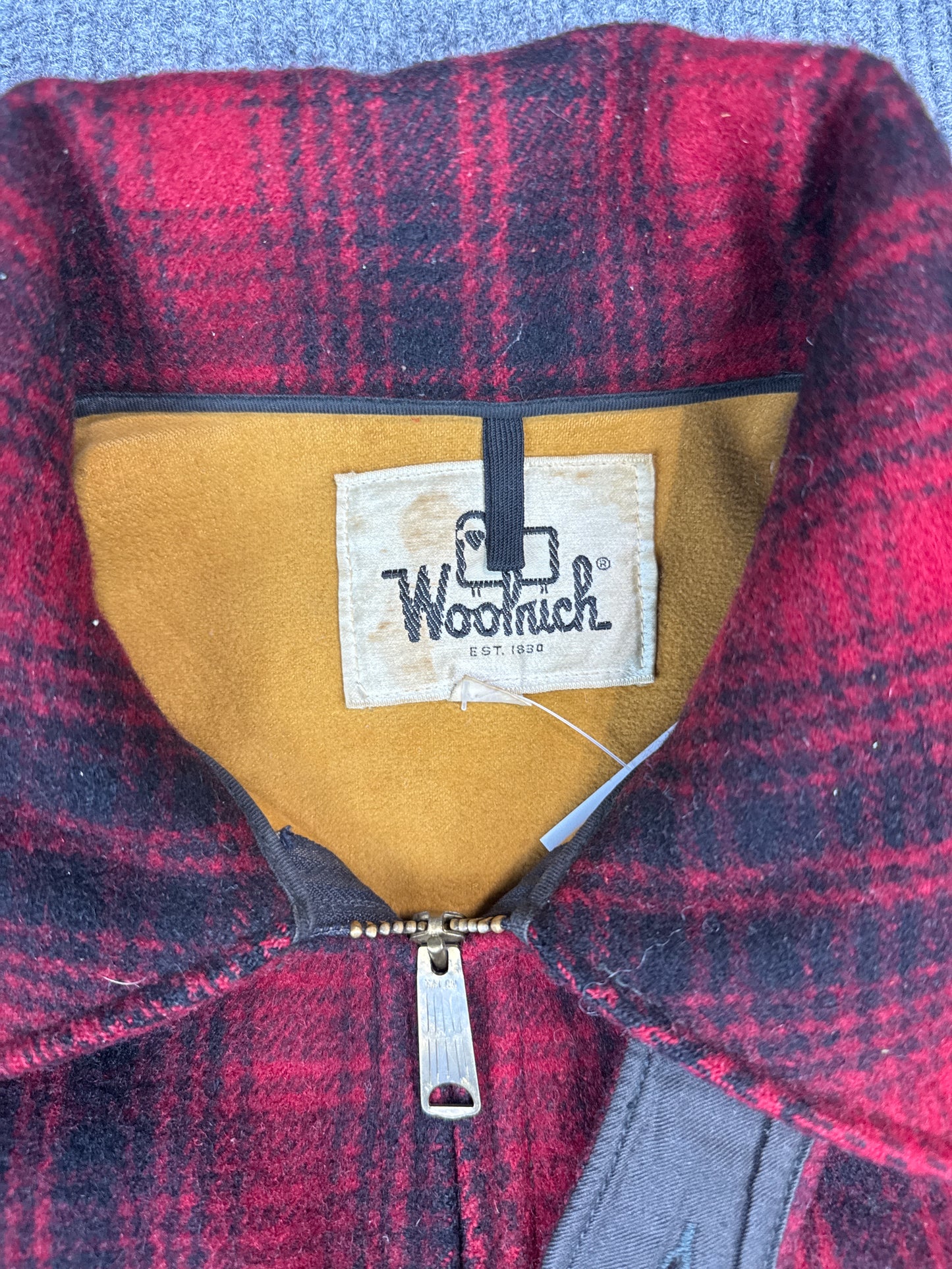 Woolrich Red Plaid Wool Hunting Jacket (L)