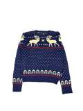 Reindeer Fair Isle Knit Pullover Sweater (M)
