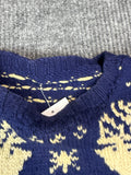 Reindeer Fair Isle Knit Pullover Sweater (M)
