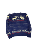 Reindeer Fair Isle Knit Pullover Sweater (M)