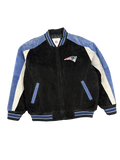 1990s NFL New England Patriots Suede Bomber Jacket (L)