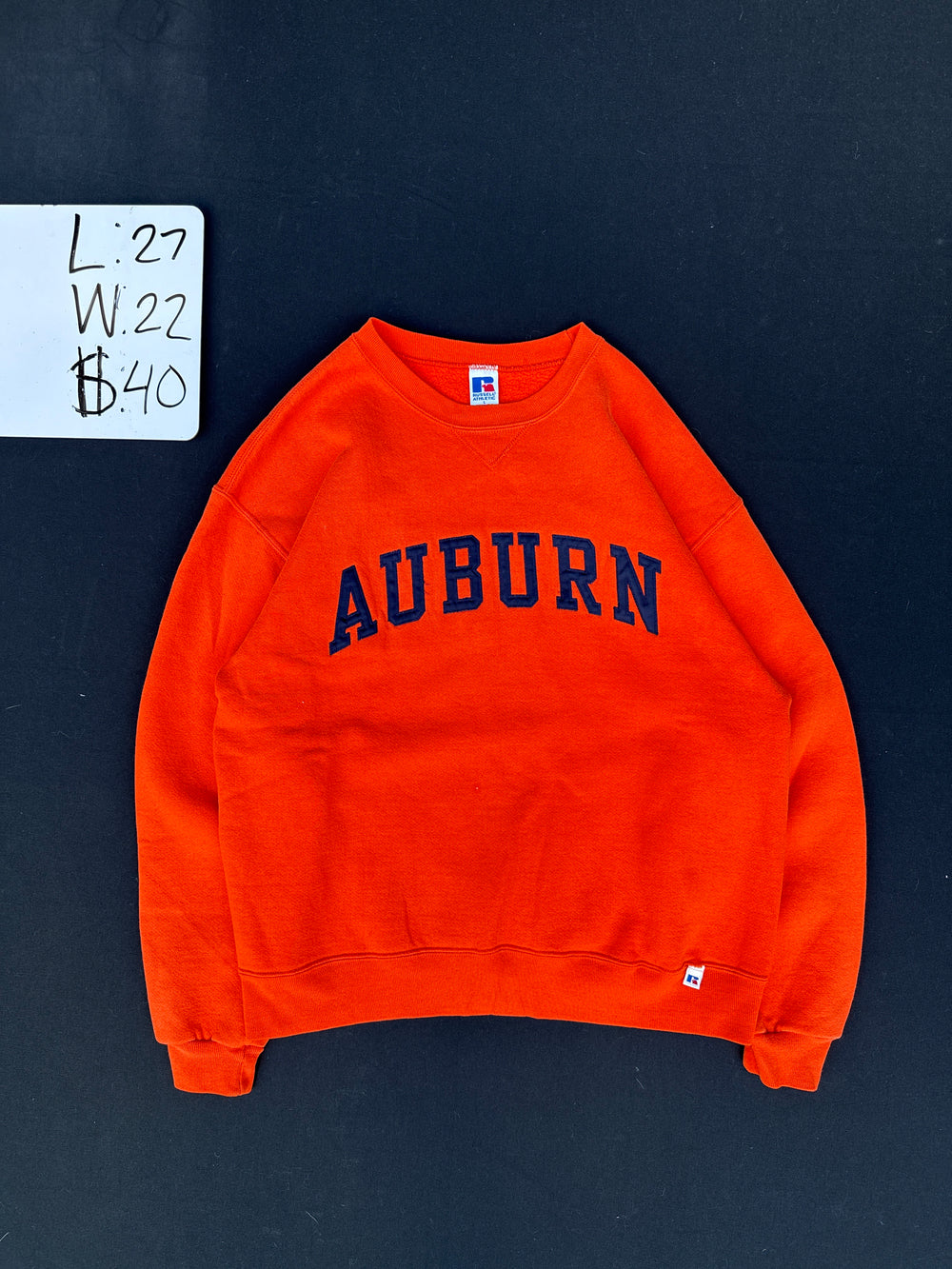 Russell Athletic Auburn University Crewneck Sweatshirt (L)