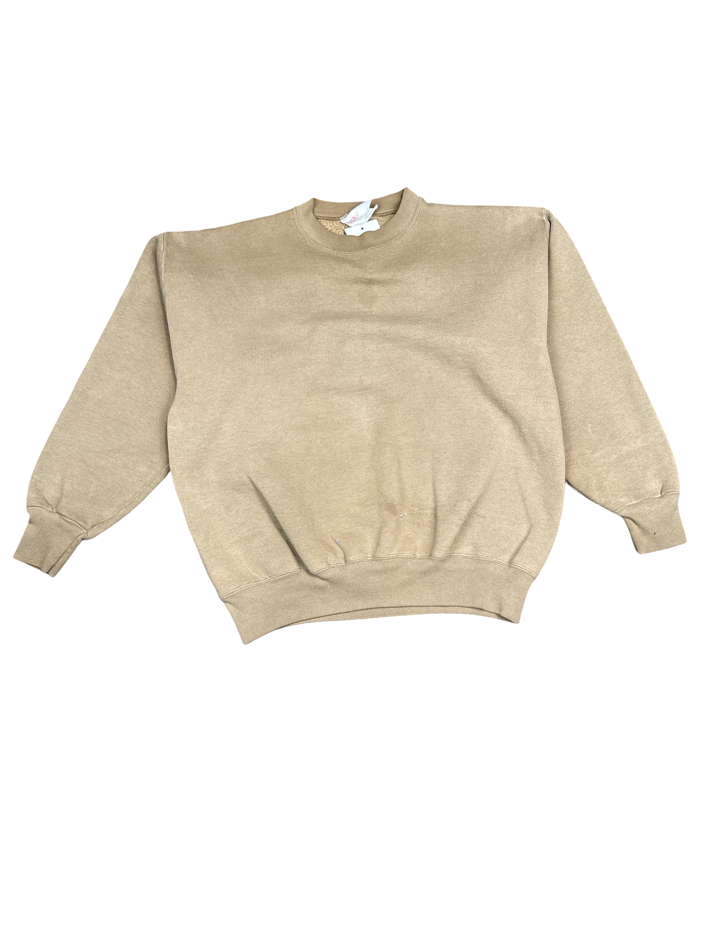 Tan Heavyweight Crewneck Sweatshirt (M)