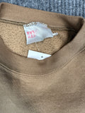 Tan Heavyweight Crewneck Sweatshirt (M)