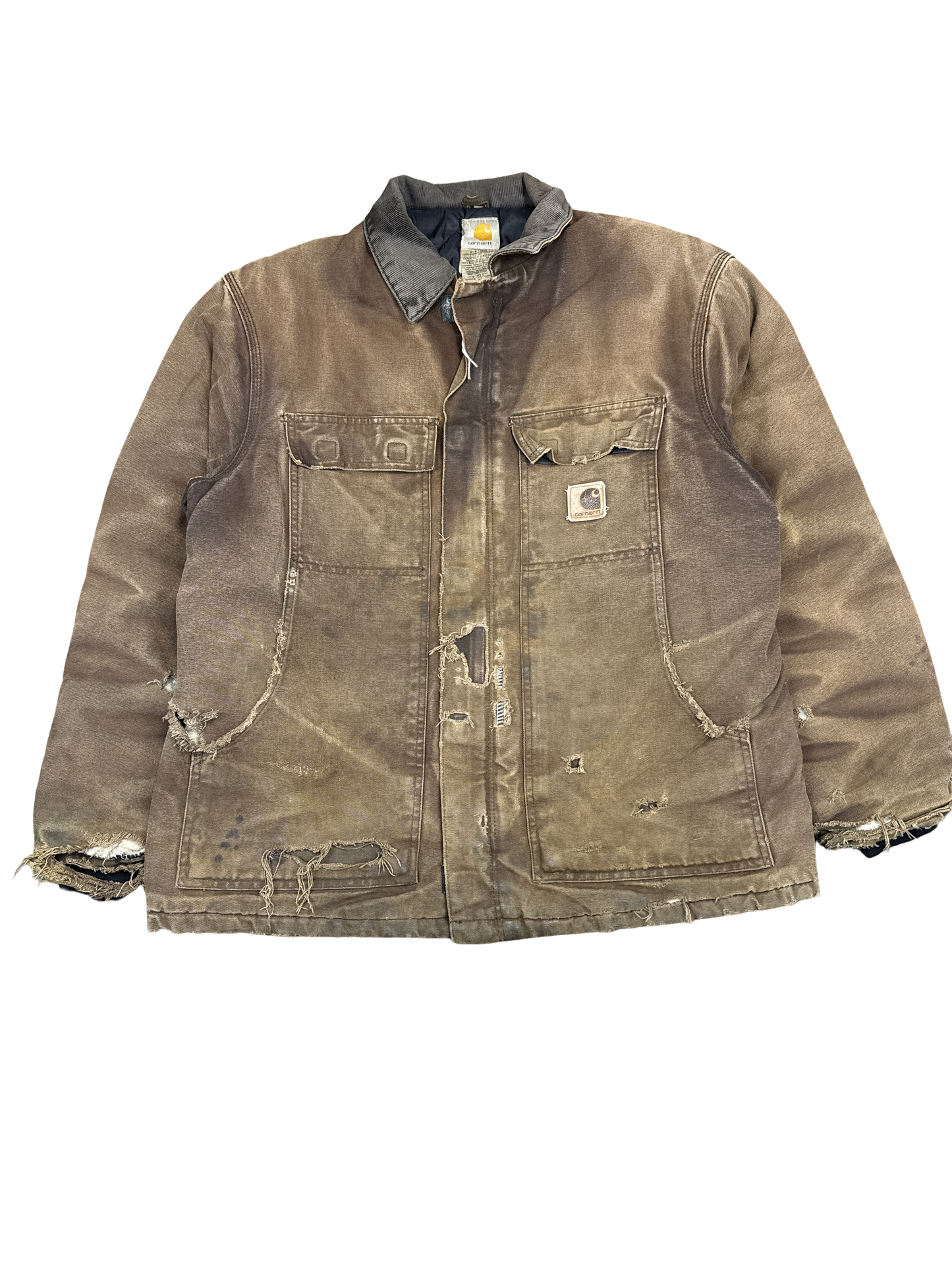 Carhartt Distressed Duck Canvas Work Jacket (XL)