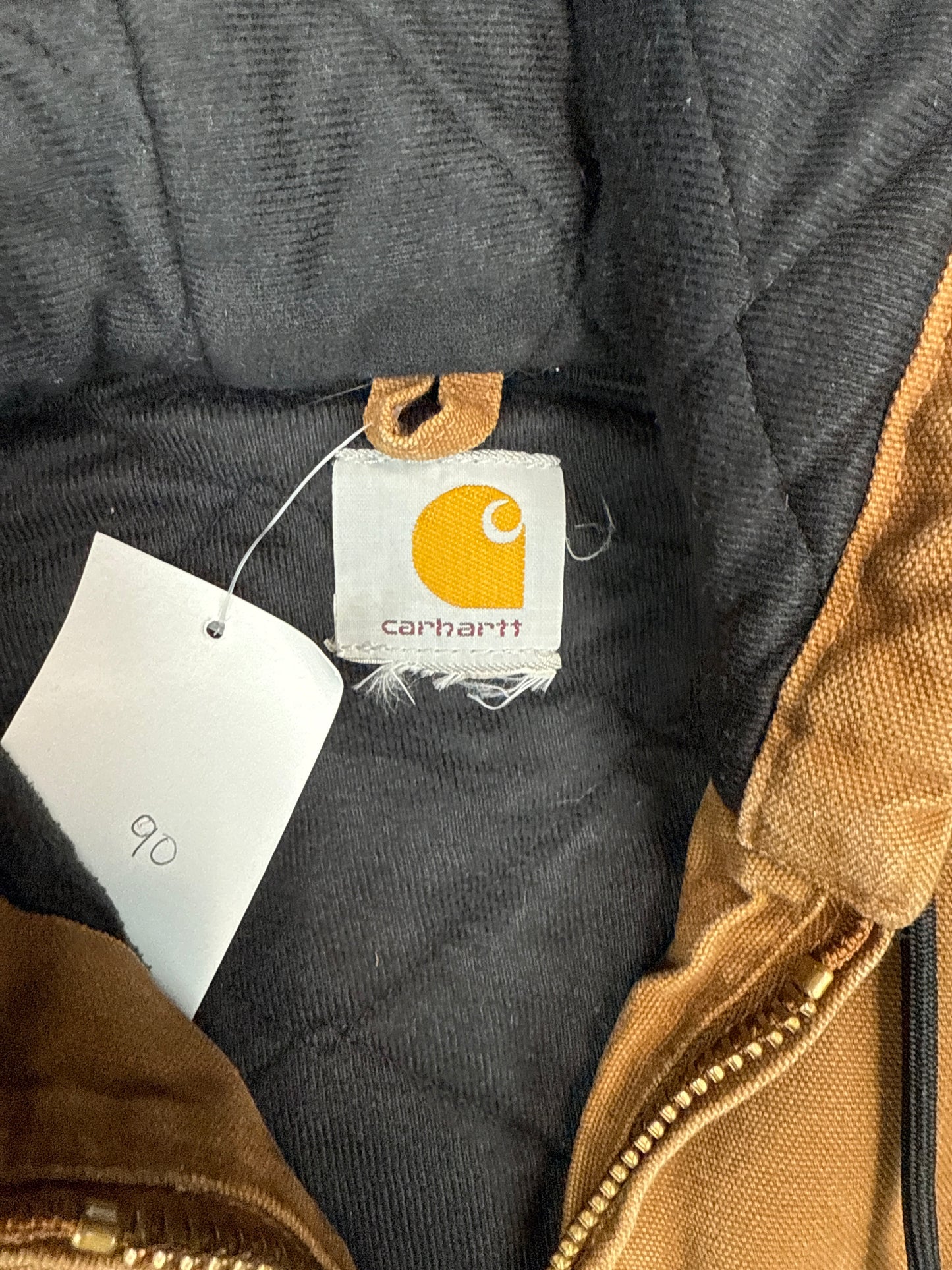 Carhartt Brown Duck Canvas Work Jacket (S)