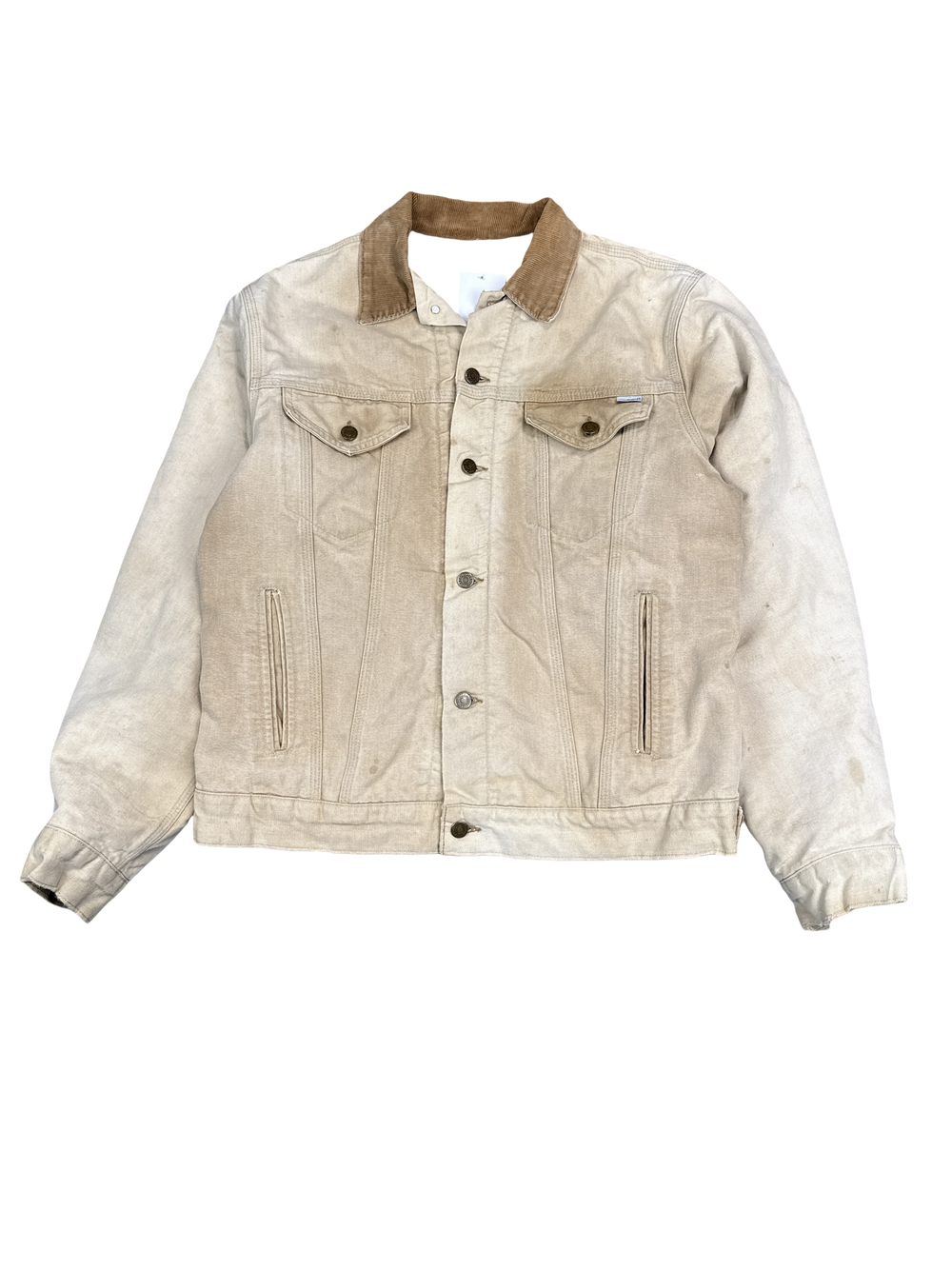 1990s Carhartt Beige Canvas Work Jacket (L)