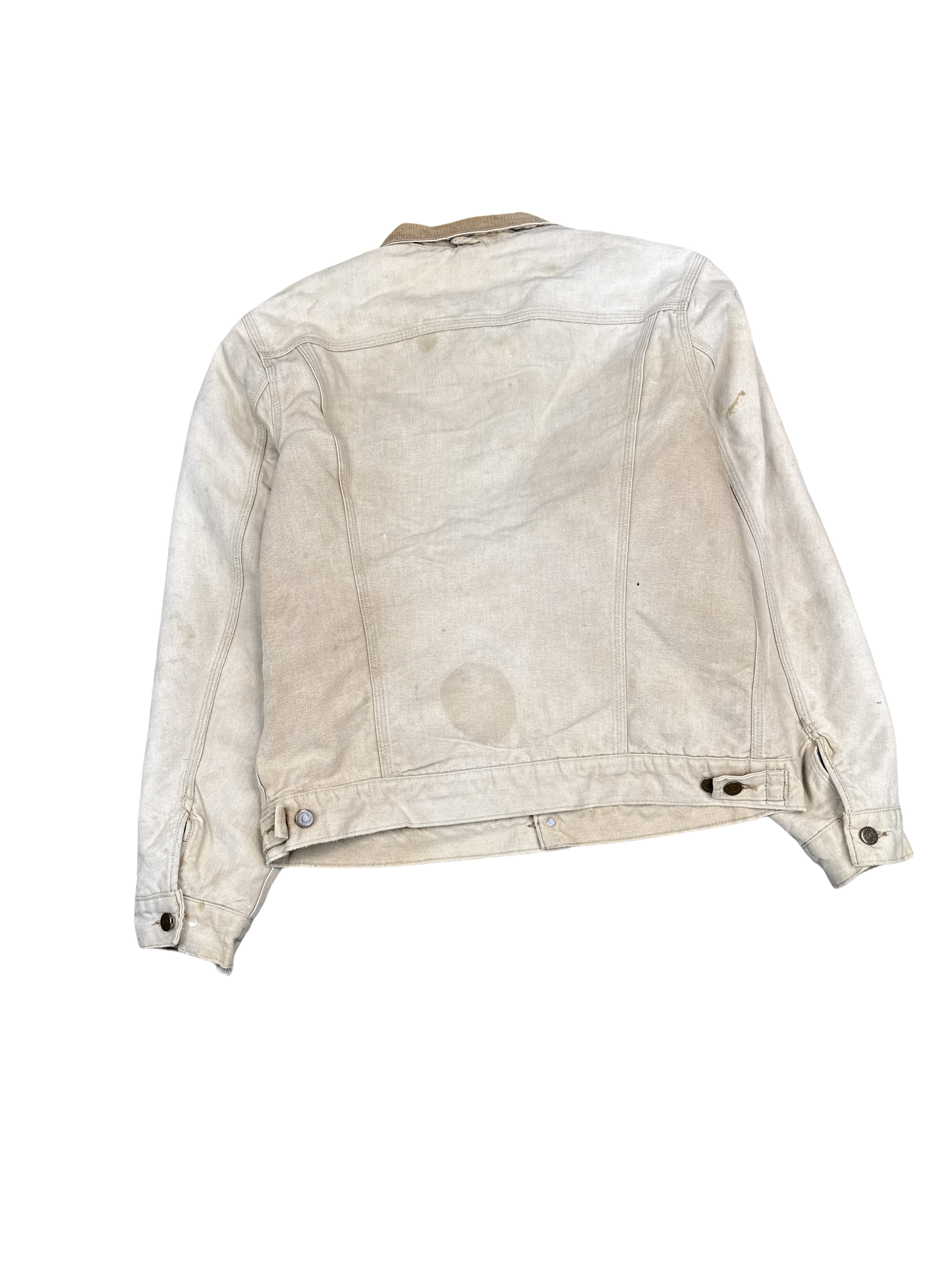 1990s Carhartt Beige Canvas Work Jacket (L)