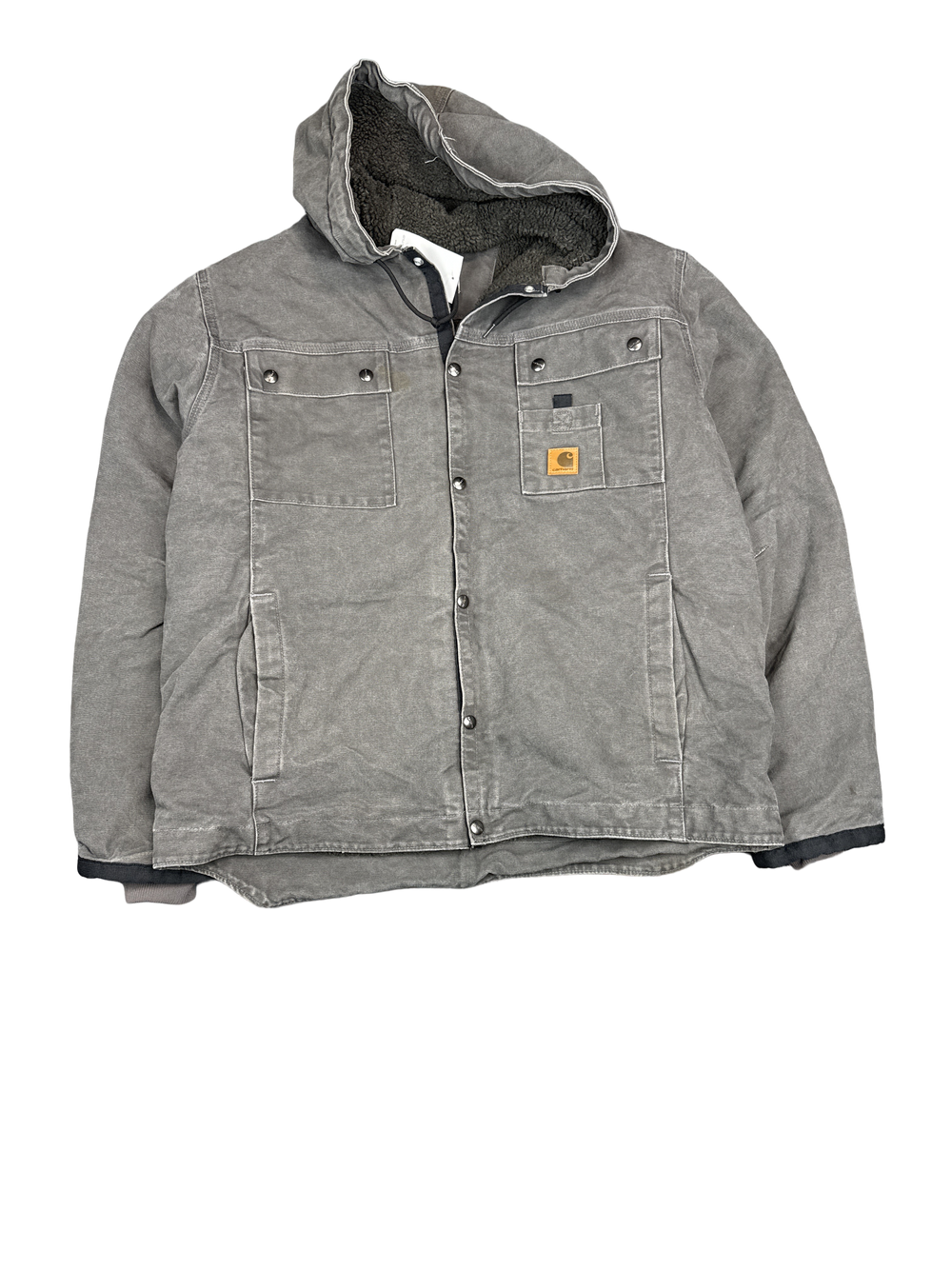 Carhartt Sherpa-Lined Hooded Work Jacket (L)