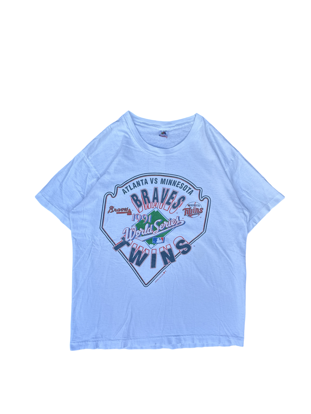 1991 MLB Braves vs Twins World Series Graphic Tee (XL)