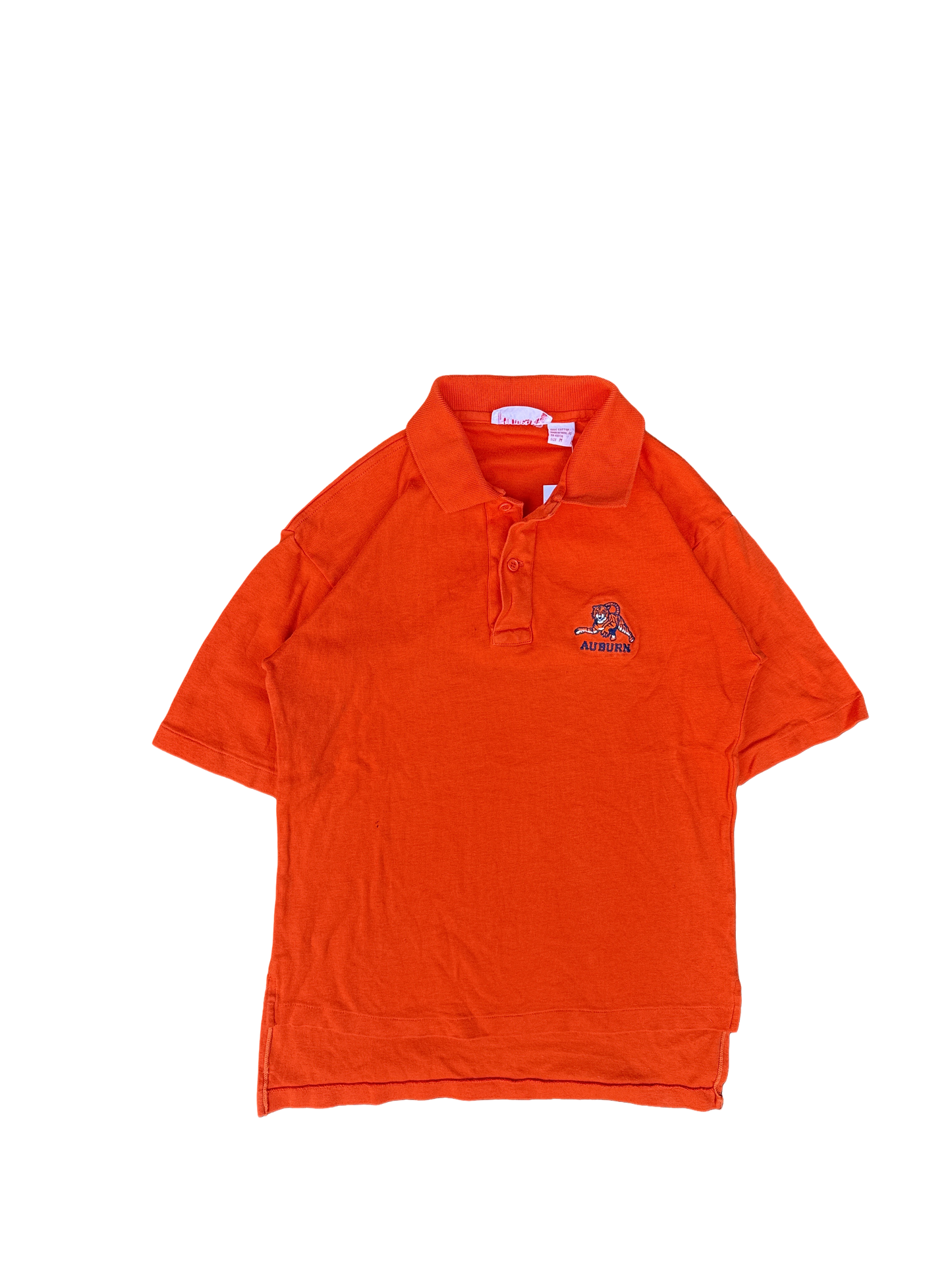 1990s Auburn Tigers Nutmeg Mills Polo Shirt (M)