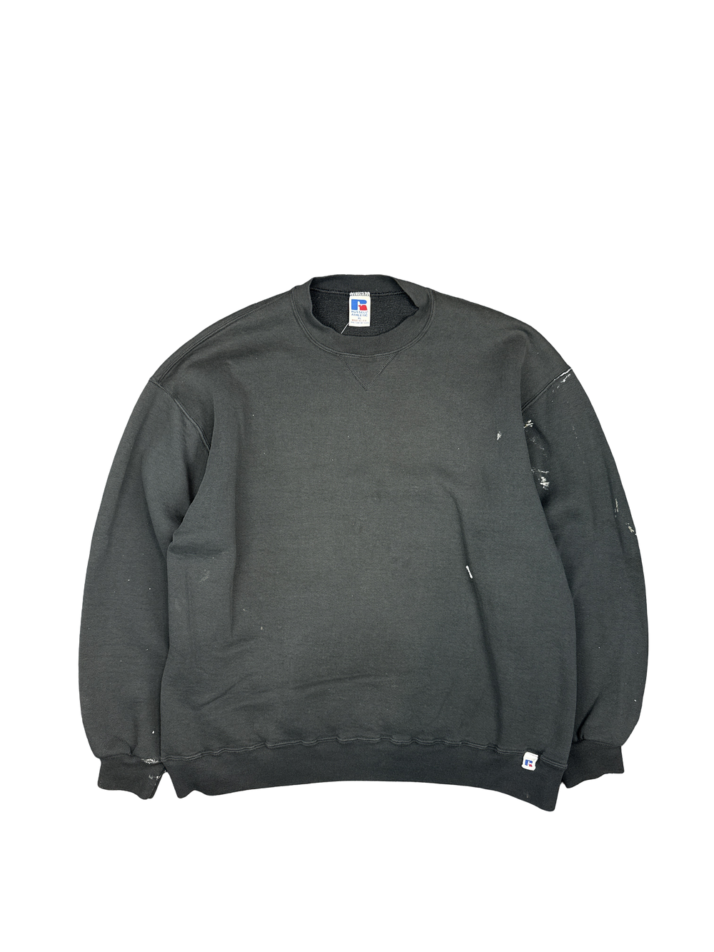 1990s Russell Athletic Black Crewneck Sweatshirt (XL)