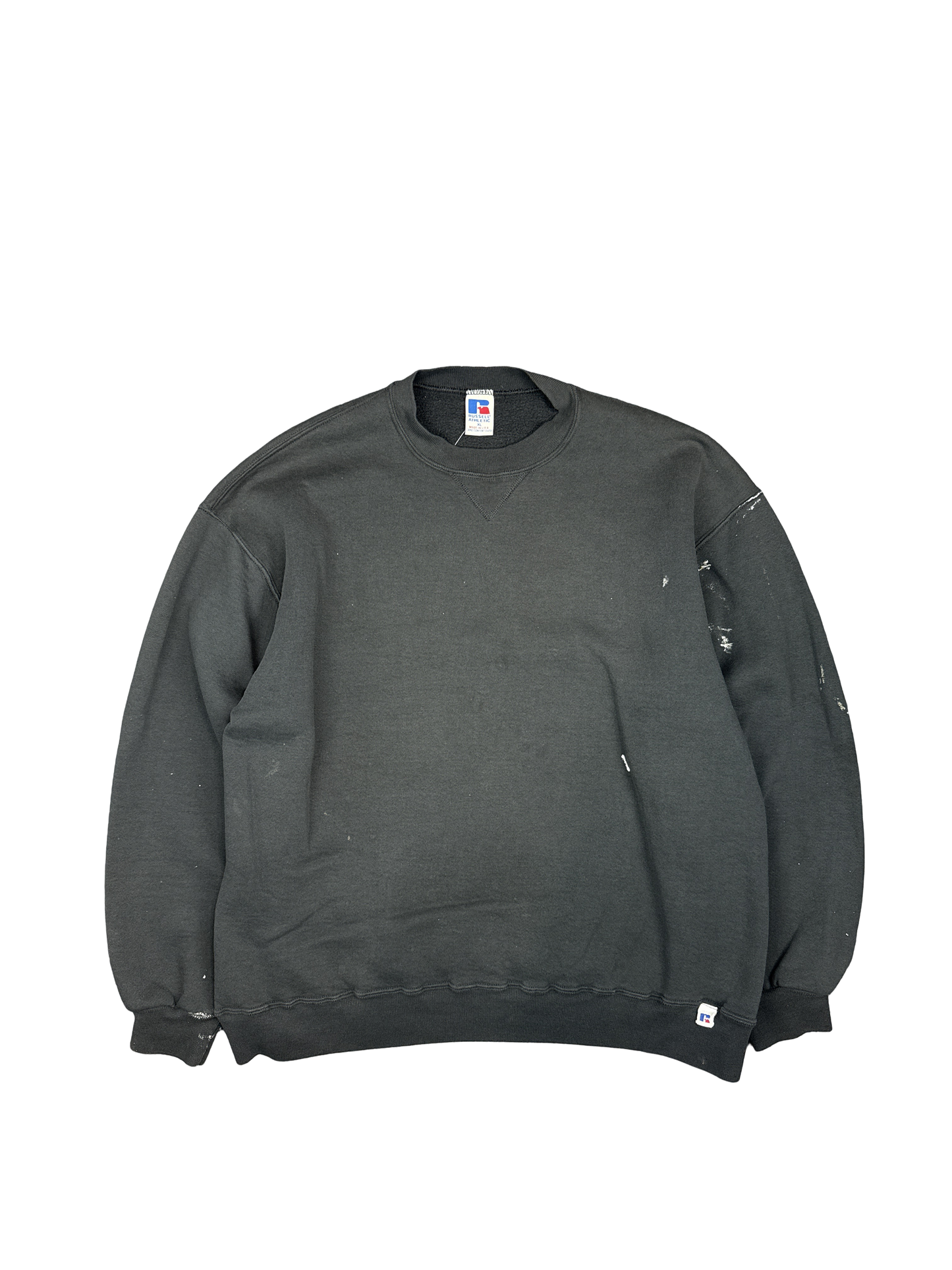 1990s Russell Athletic Black Crewneck Sweatshirt (XL)