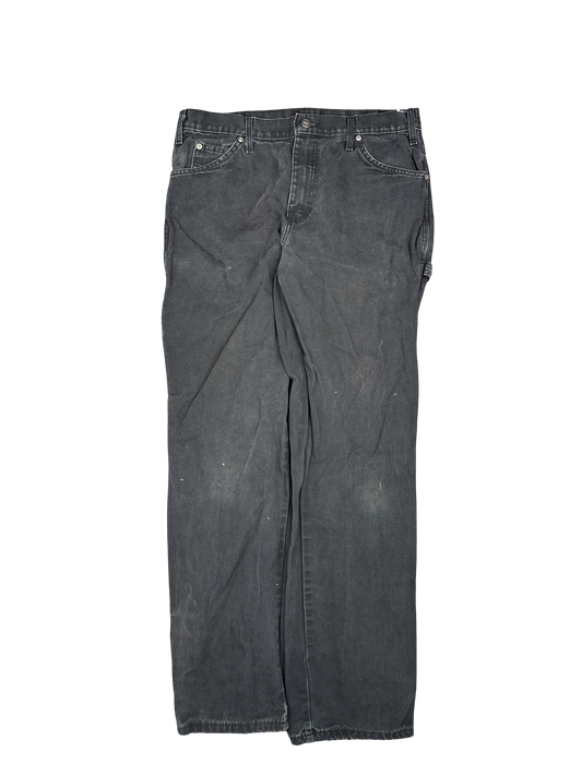Dickies Relaxed Fit Black Work Pants (34x34)
