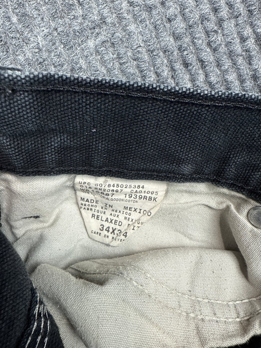 Dickies Relaxed Fit Black Work Pants (34x34)