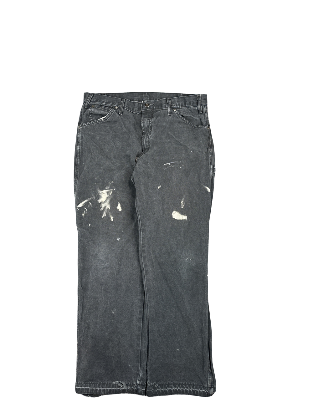Dickies Carpenter Work Pants Washed Black (W34 L32)