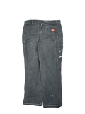 Dickies Carpenter Work Pants Washed Black (W34 L32)